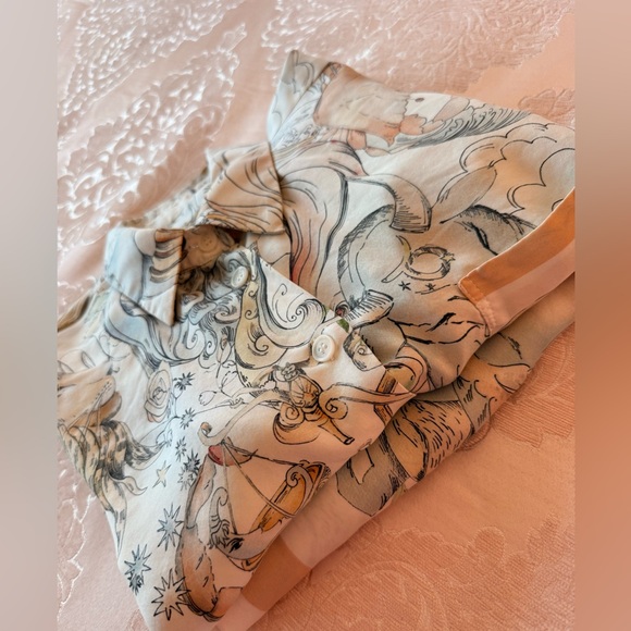 Zara Beige Zodiac Print  Set - Picture 7 of 7